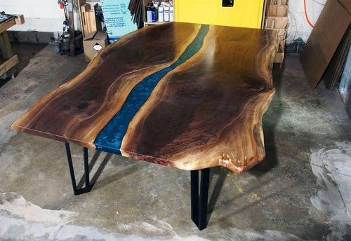 Elevate Your Office Space with a Stunning Live Edge Conference Table